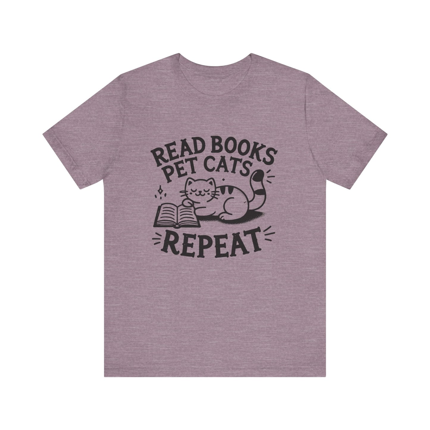 Cat Book Lover Tee