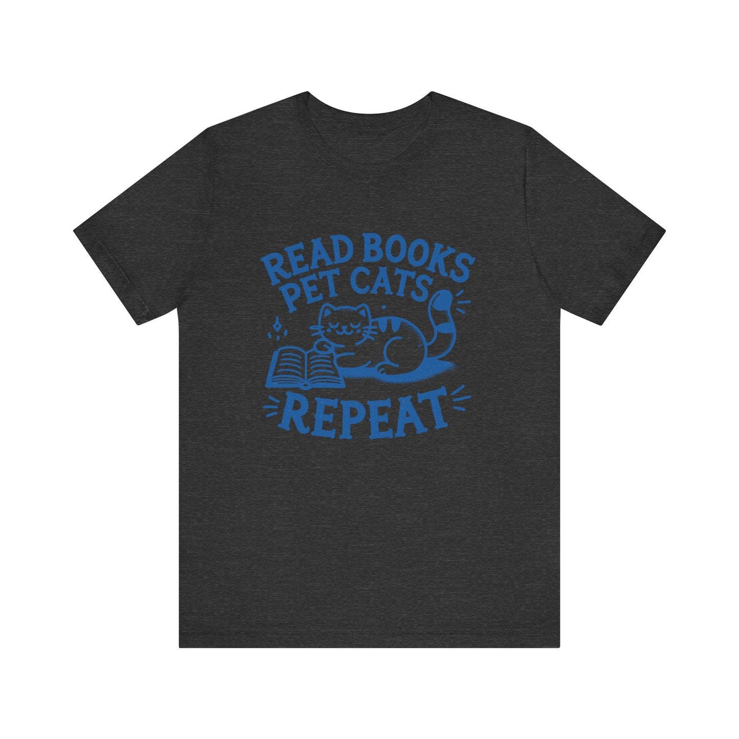Cat Book Lover Tee