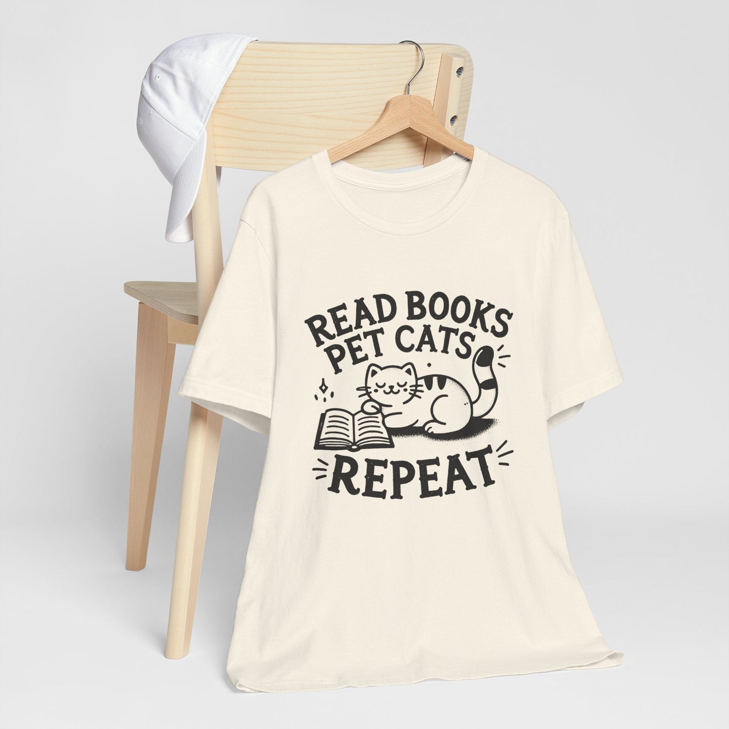 Cat Book Lover Tee