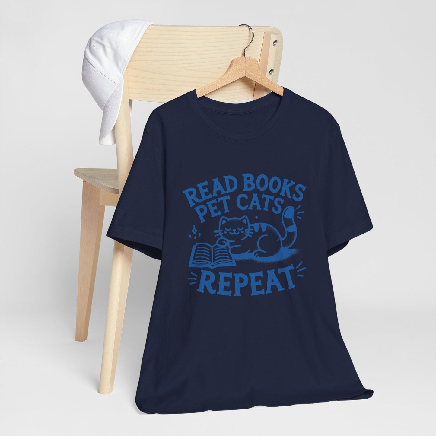 Cat Book Lover Tee