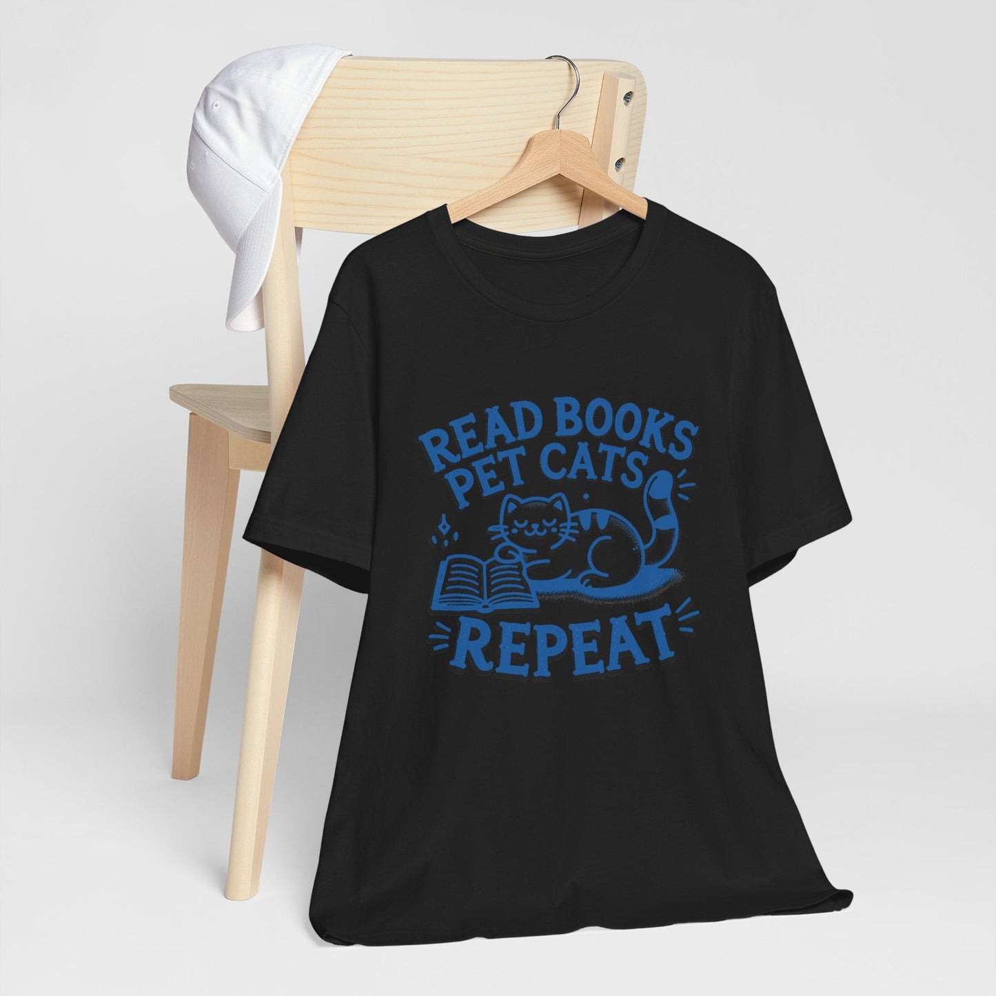 Cat Book Lover Tee