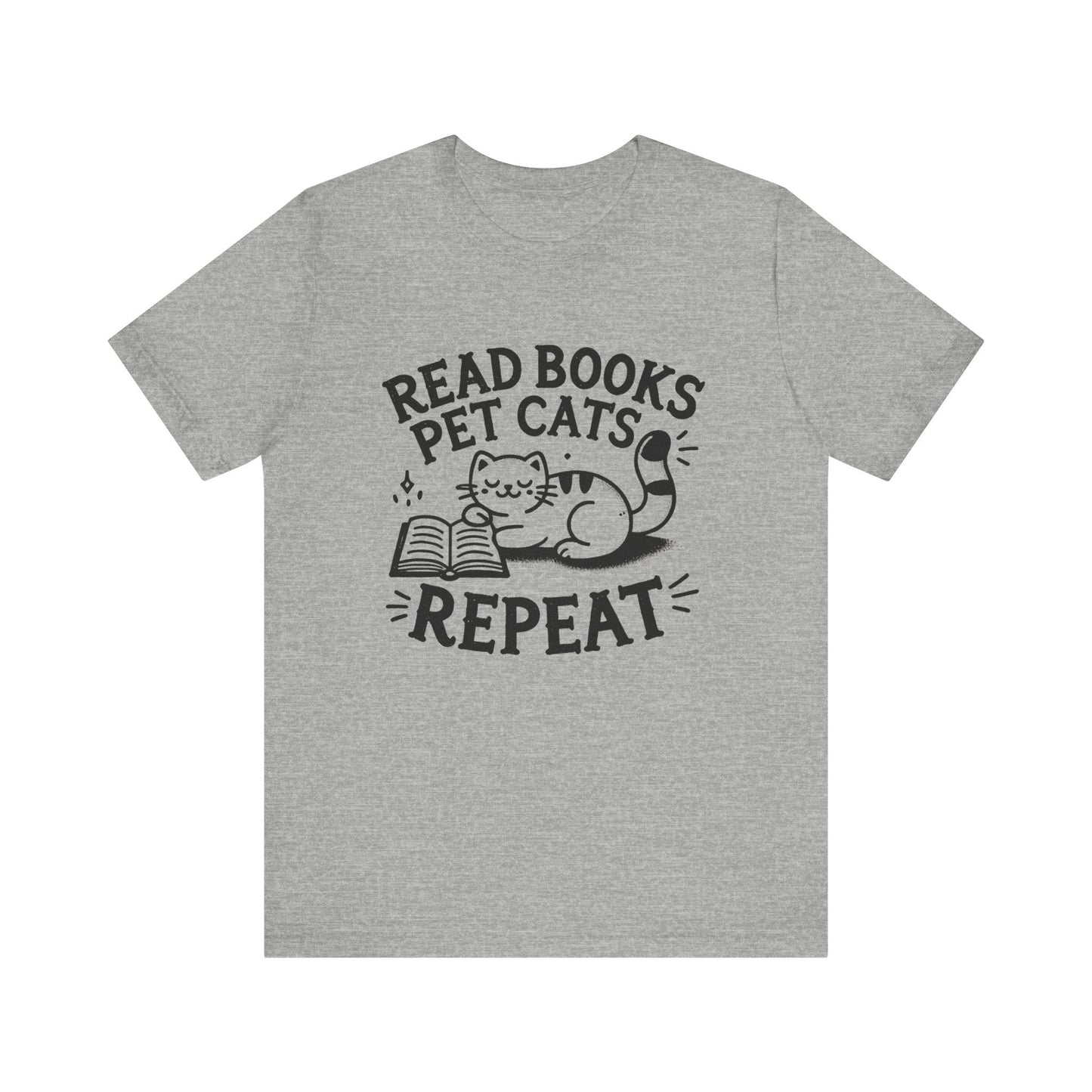 Cat Book Lover Tee