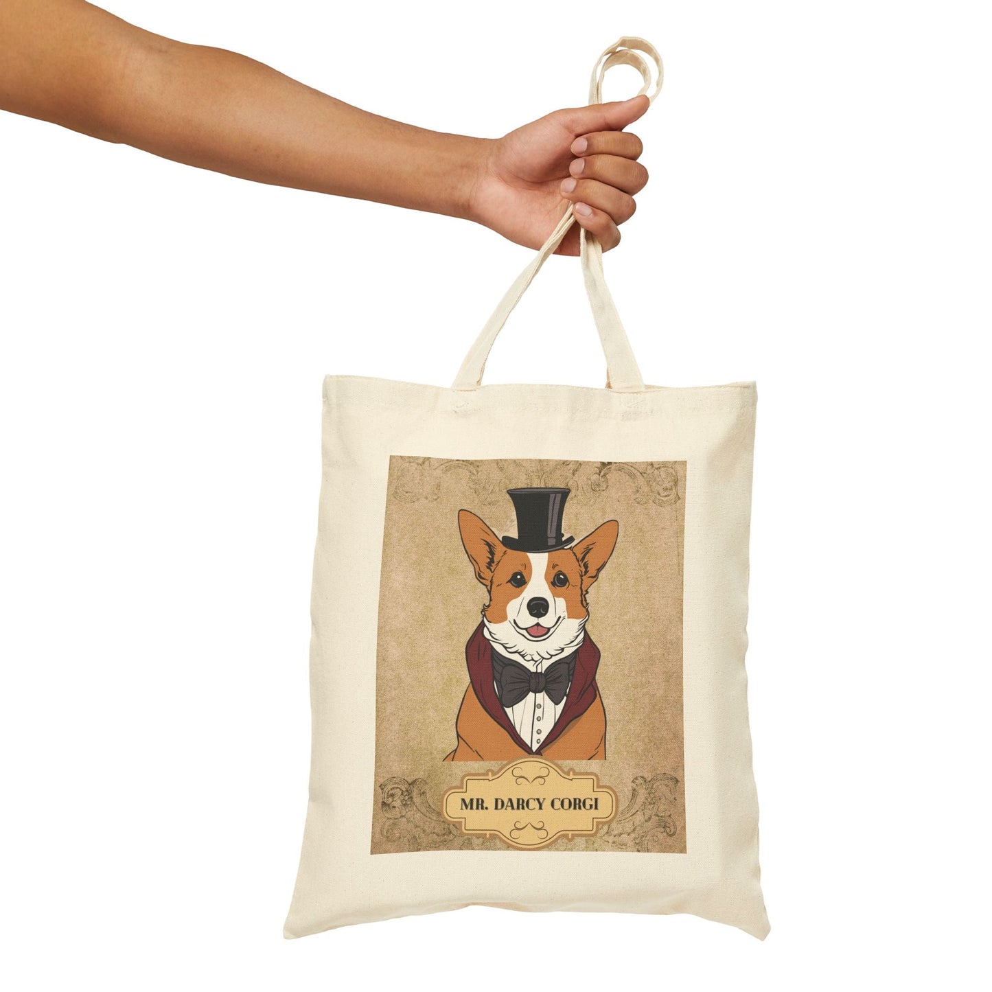 Corgi Cotton Canvas Tote Bag - Novel Paws