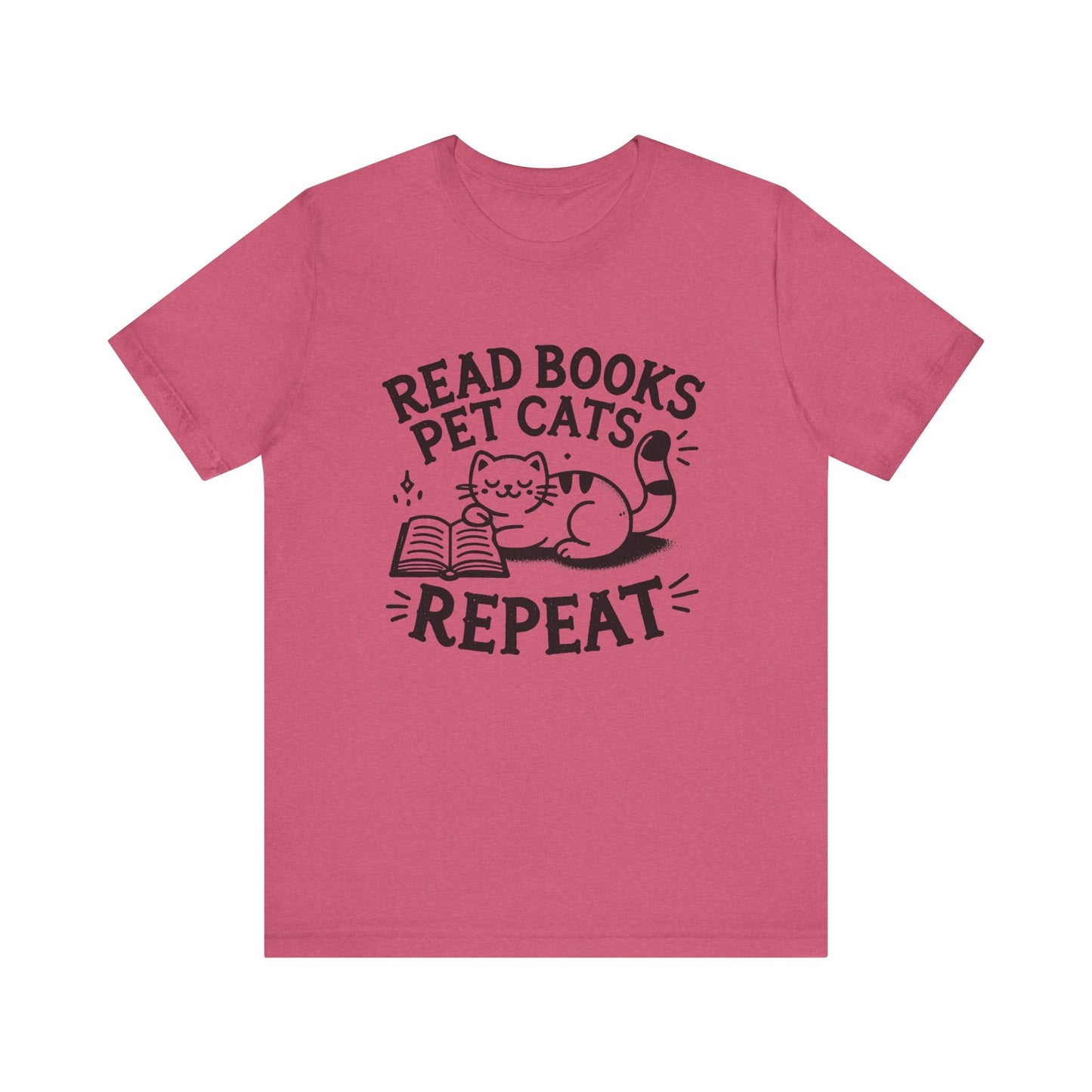 Cat Book Lover Tee