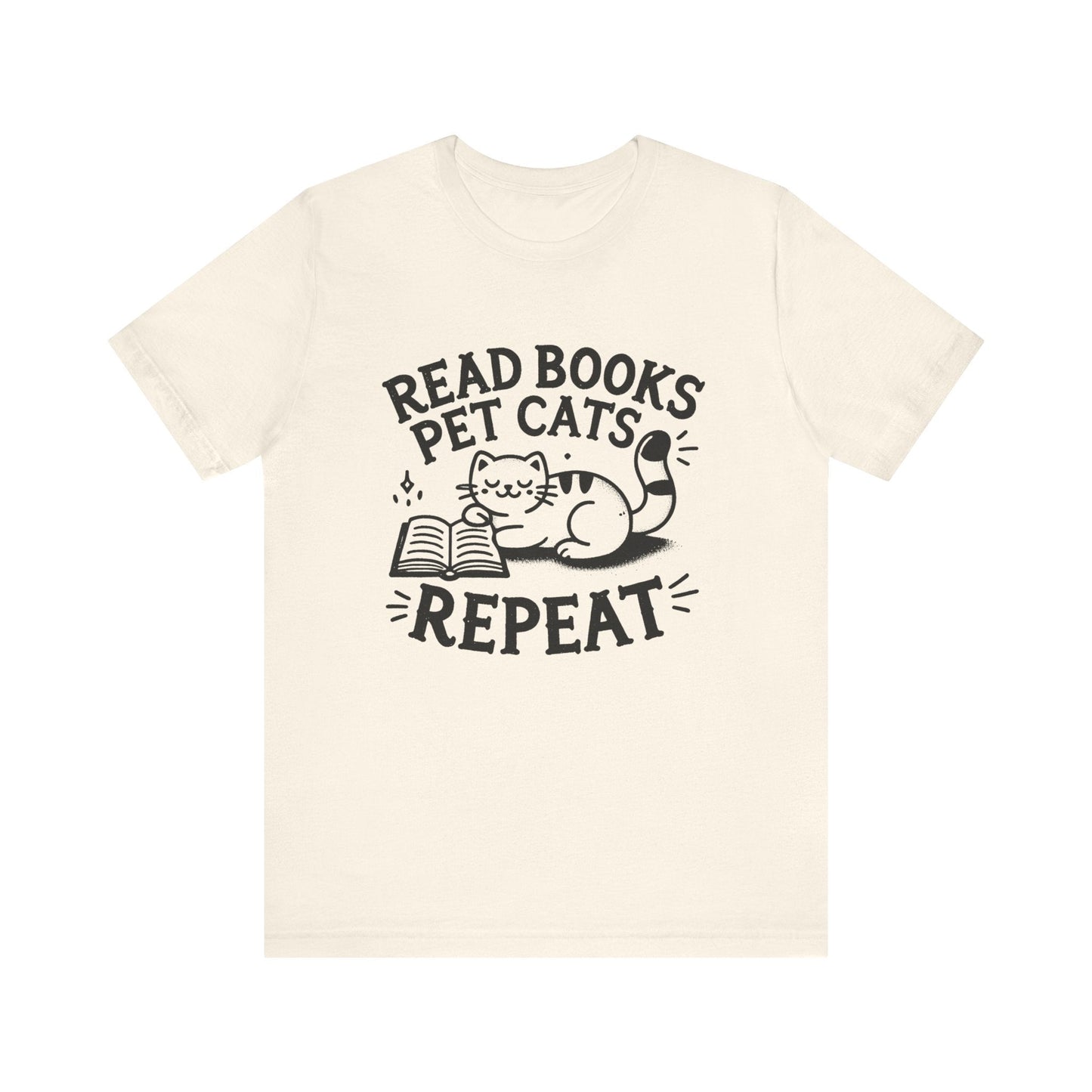 Cat Book Lover Tee