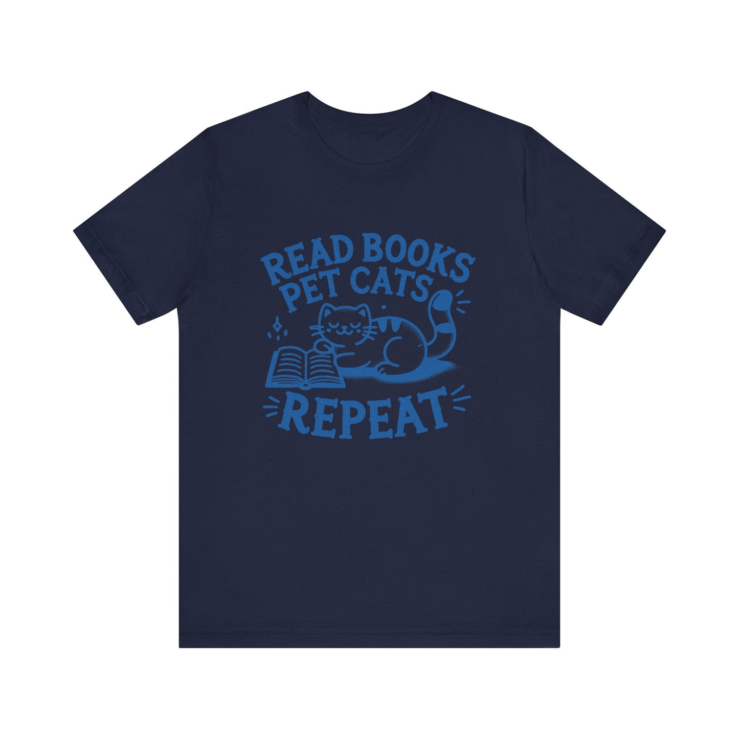 Cat Book Lover Tee