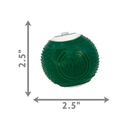 KONG Dental Ball Dog Chew Toy (Medium) + Dental Gel - Novel Paws