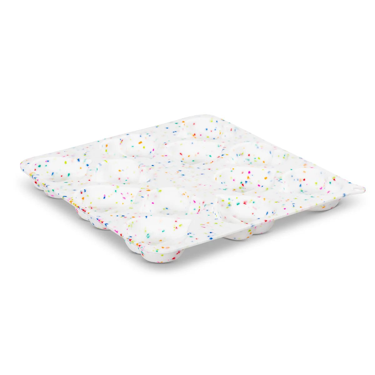 Messy Mutts Silicone Bake & Freeze Treat Mold – Heart Confetti 9”x9” - Novel Paws