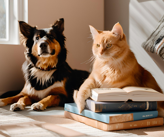 The Benefits of Surrounding Yourself with Books and Pets
