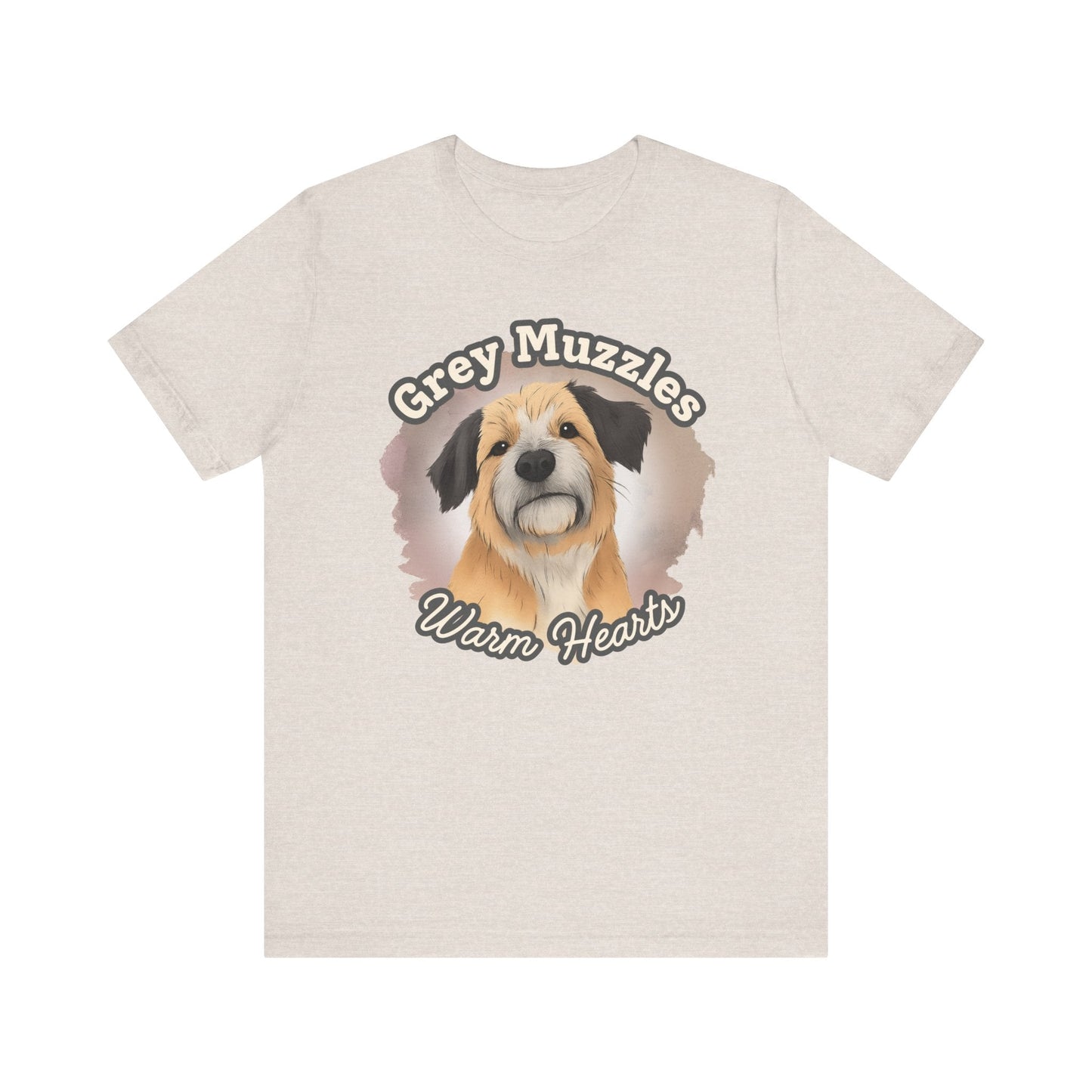 Grey Muzzles Warm Hearts Senior Dog Tee