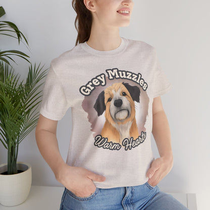 Grey Muzzles Warm Hearts Senior Dog Shirt – Rescue Gift Tee