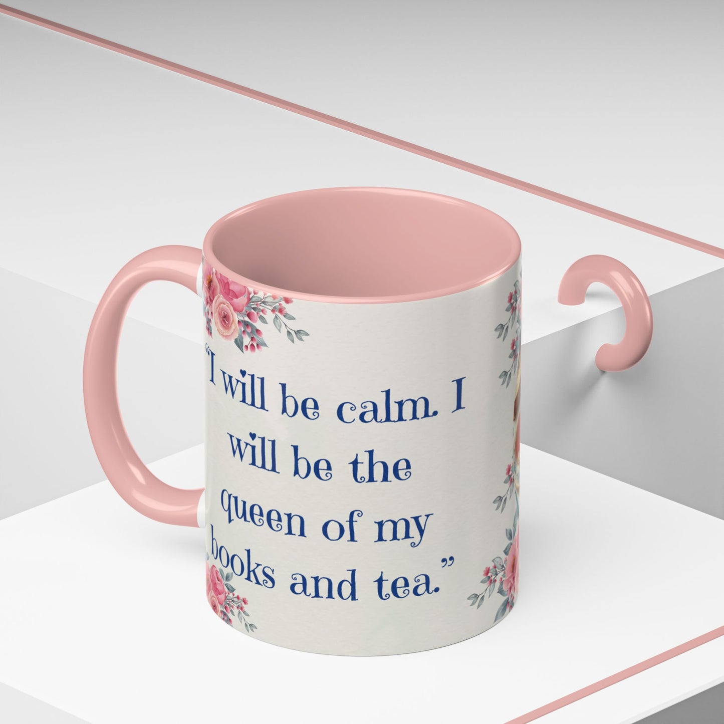 Cat Tea/Coffee Lover Accent Mug, "I will be calm...."