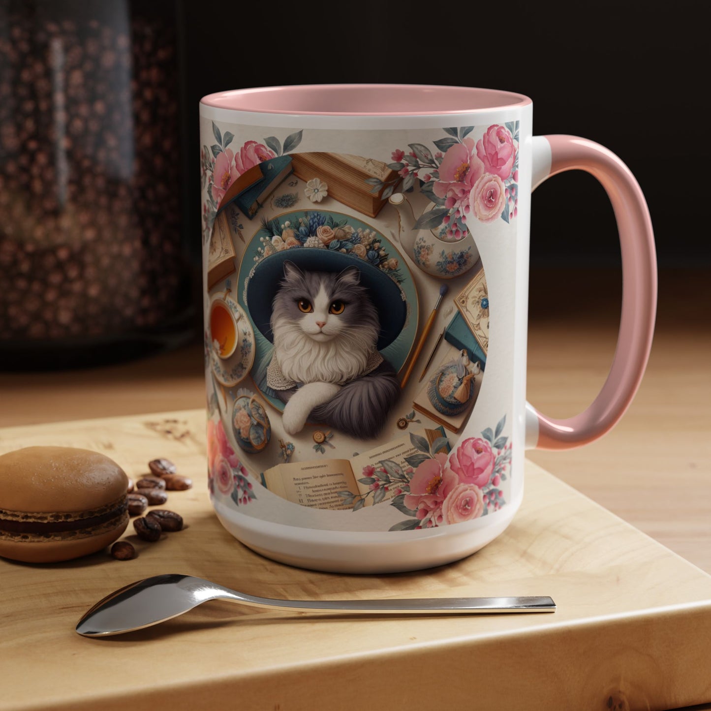 Cat Tea/Coffee Lover Accent Mug, "I will be calm...."