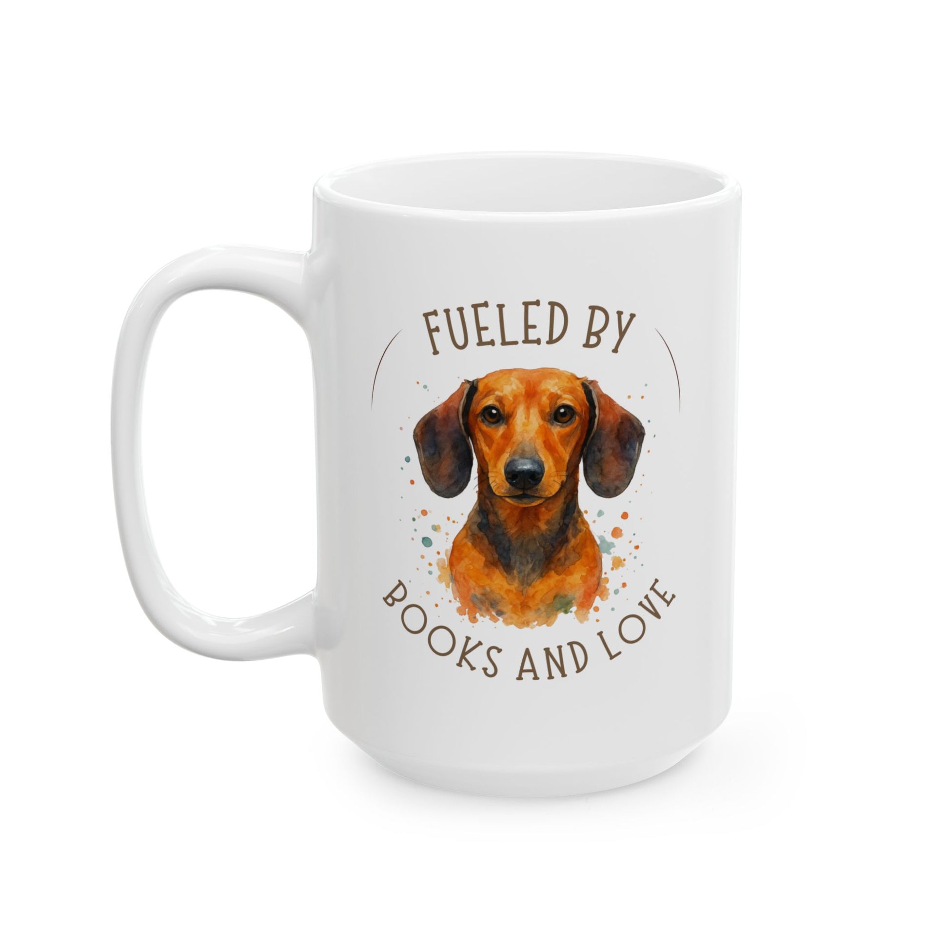 Fueled by Books and Love | Dachshund Mug - Novel Paws