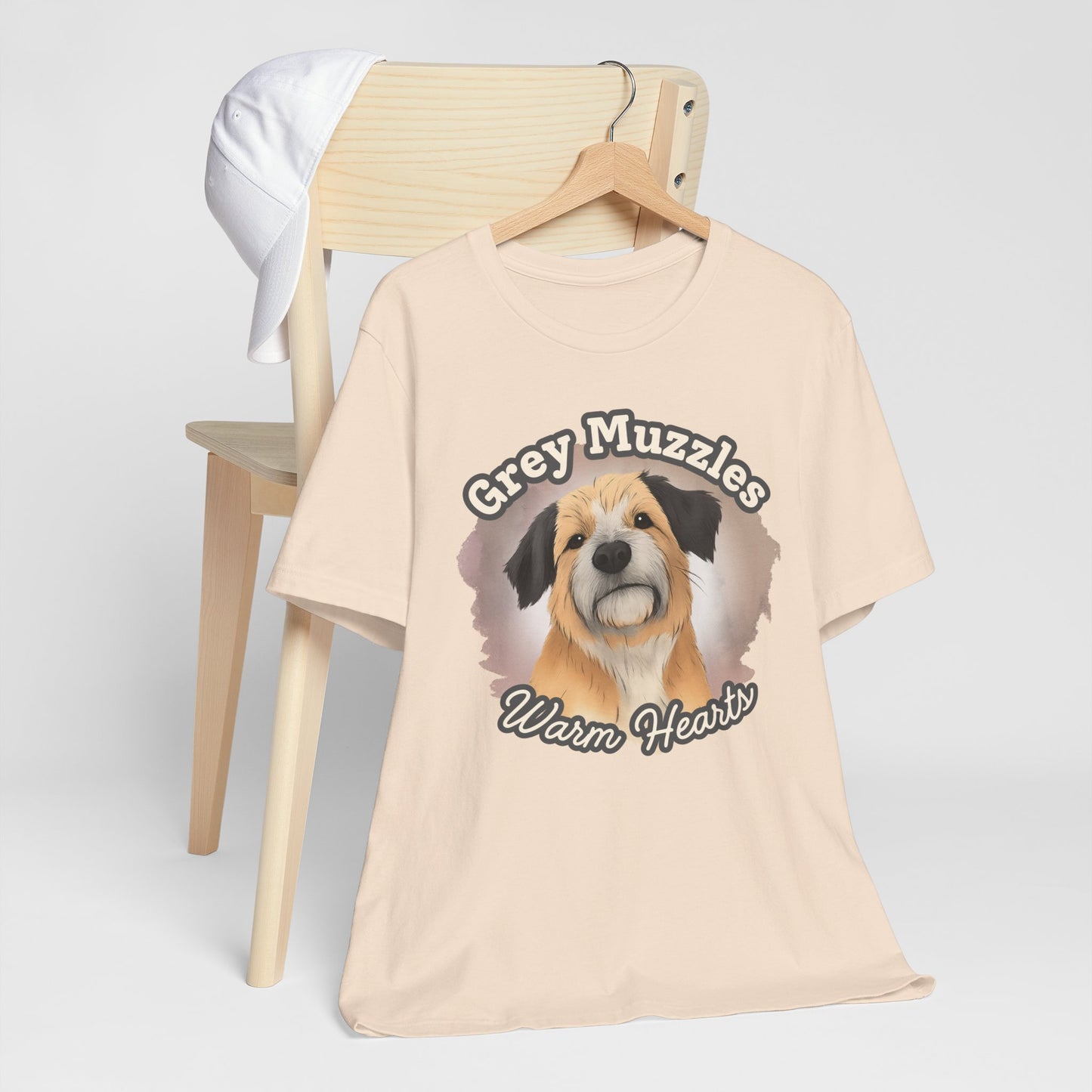 Grey Muzzles Warm Hearts Senior Dog Shirt – Rescue Gift Tee