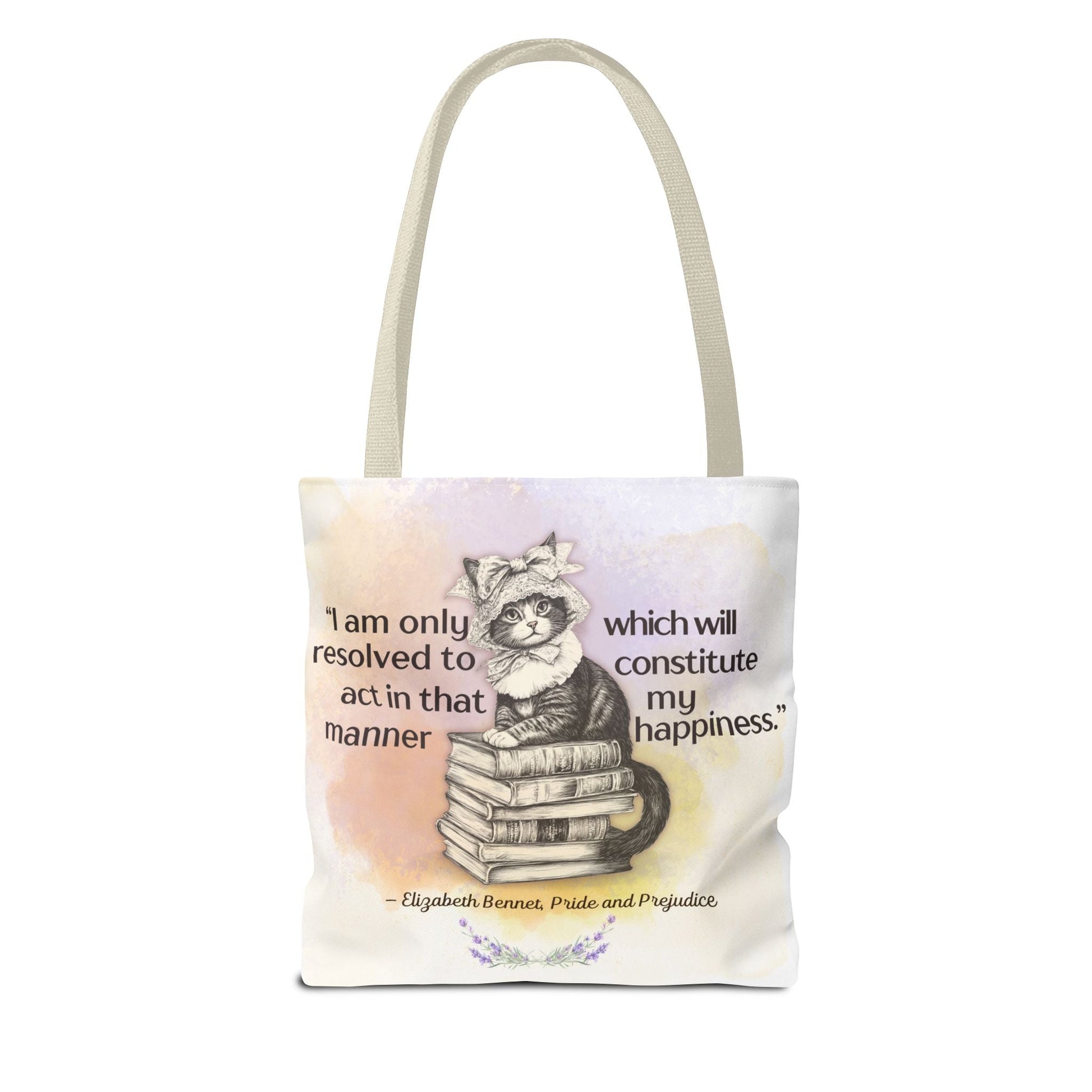 Elizabeth Bennet Cat Tote Bag