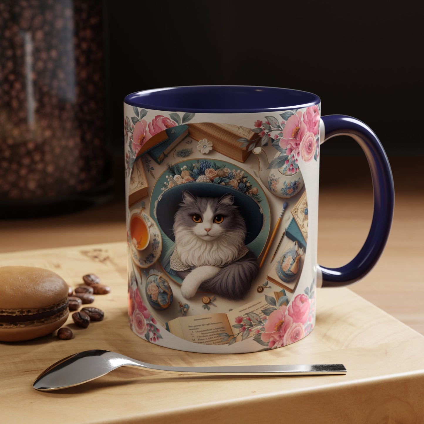 Cat Tea/Coffee Lover Accent Mug, "I will be calm...."