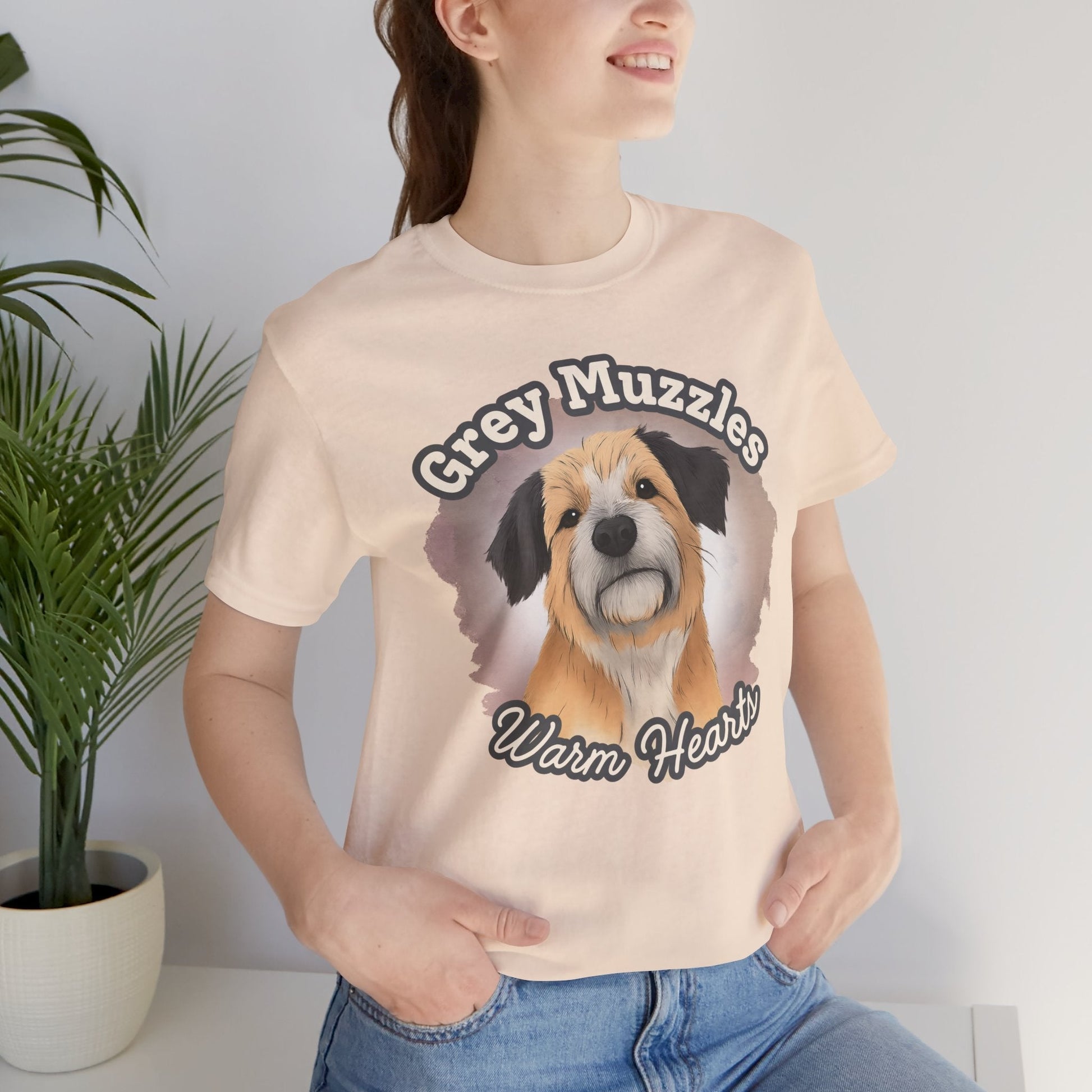 Grey Muzzles Warm Hearts Senior Dog Tee
