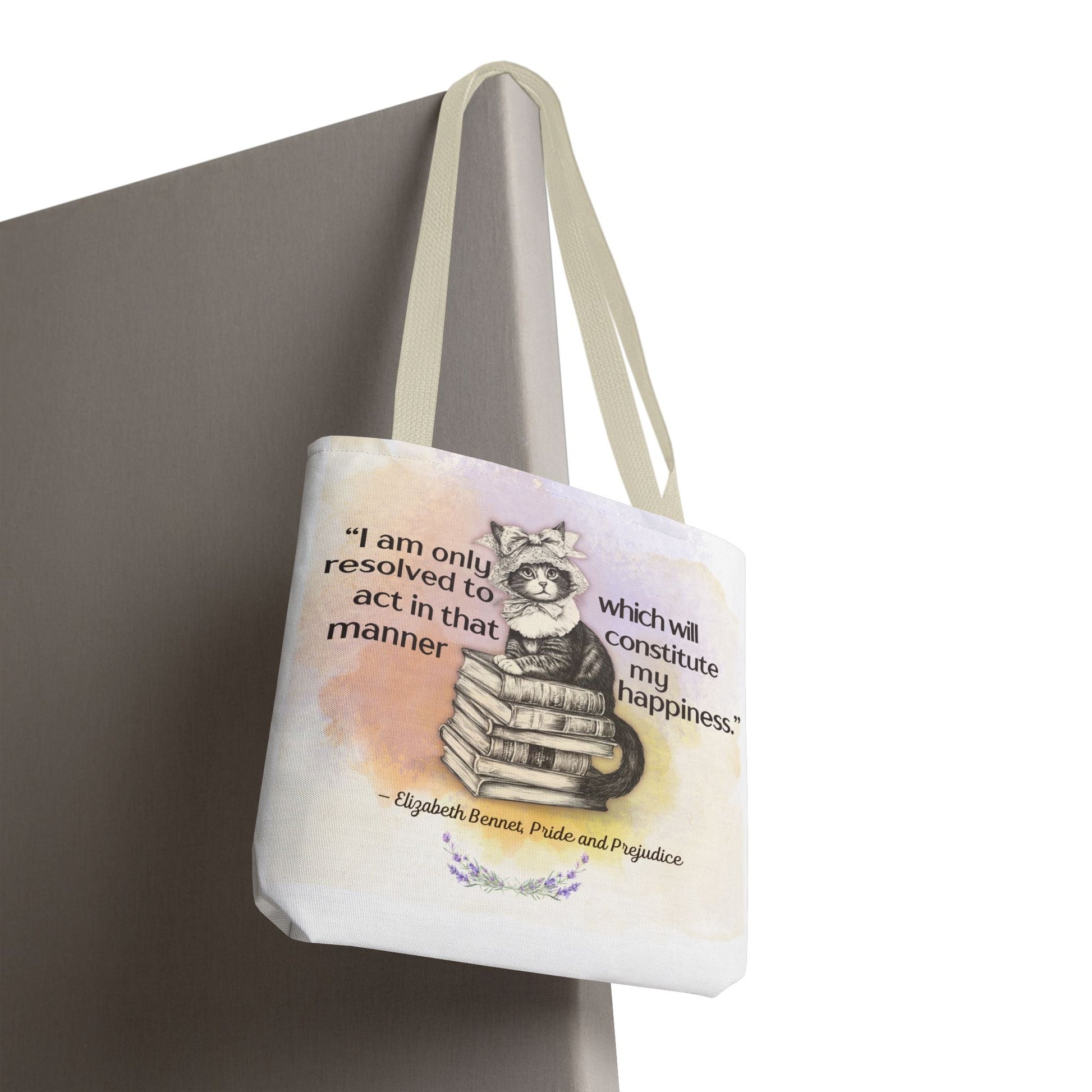 Elizabeth Bennet Cat Tote Bag