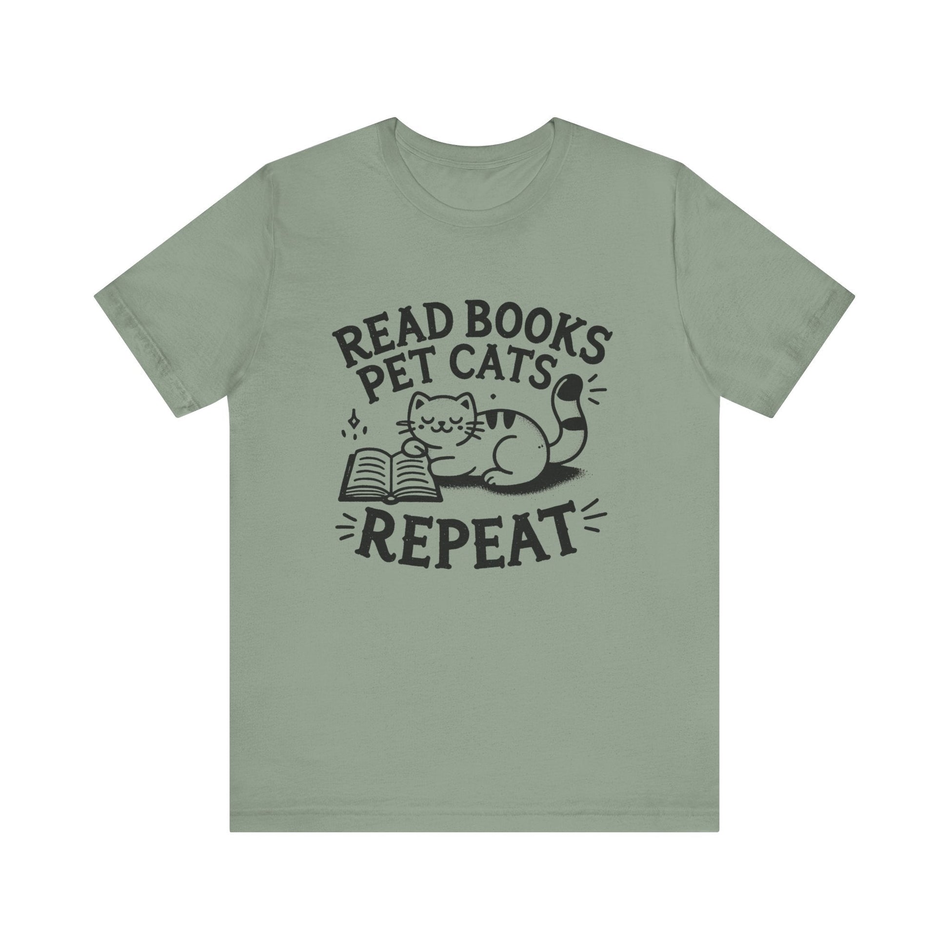 Cat Book Lover Tee