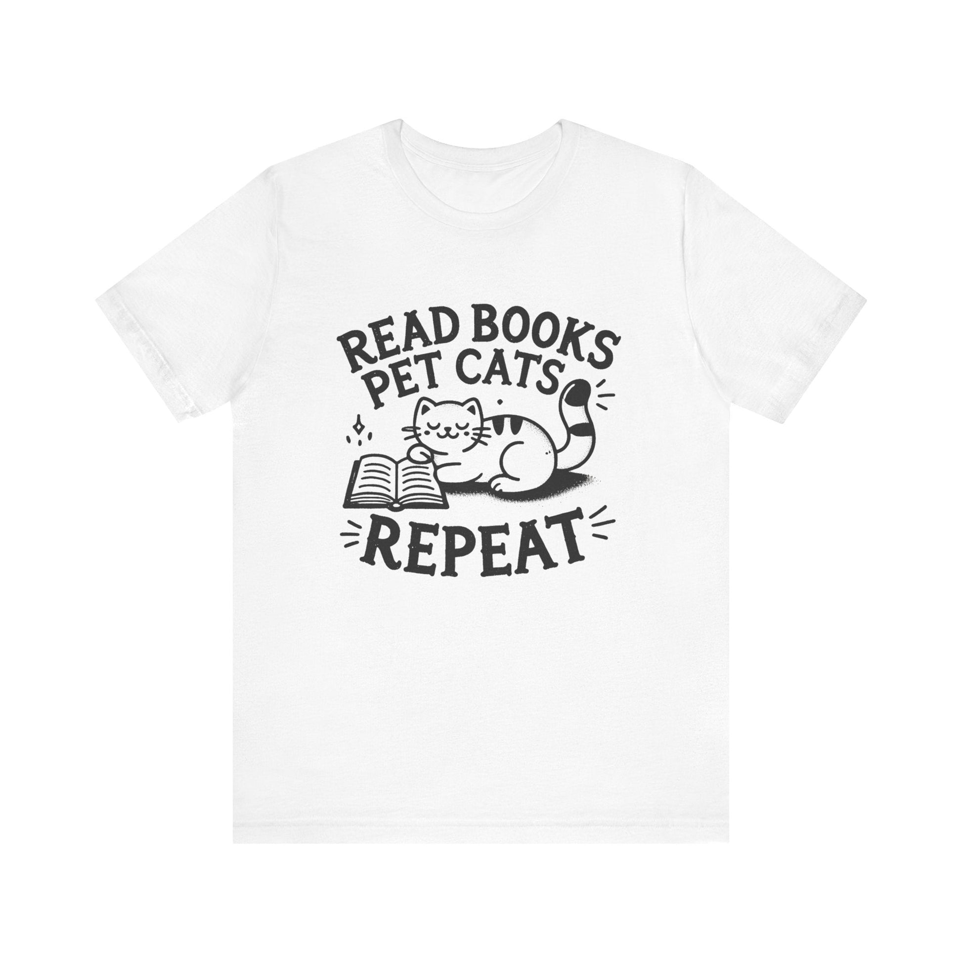 Cat Book Lover Tee
