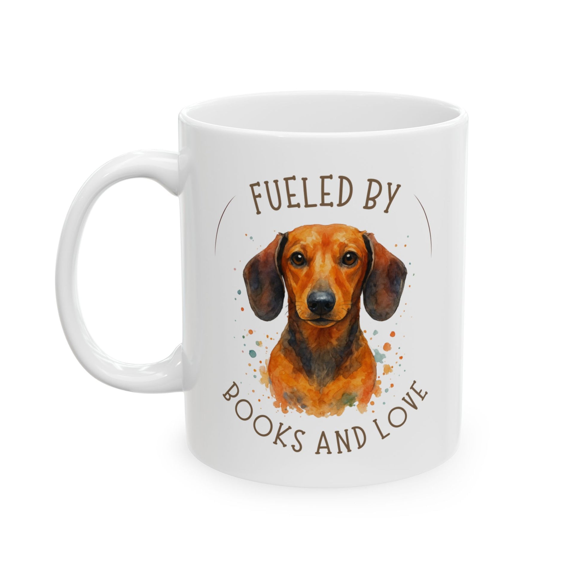 Fueled by Books and Love | Dachshund Mug - Novel Paws