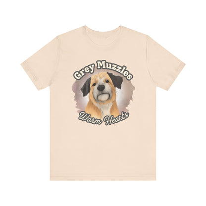 Grey Muzzles Warm Hearts Senior Dog Shirt – Rescue Gift Tee - Novel Paws