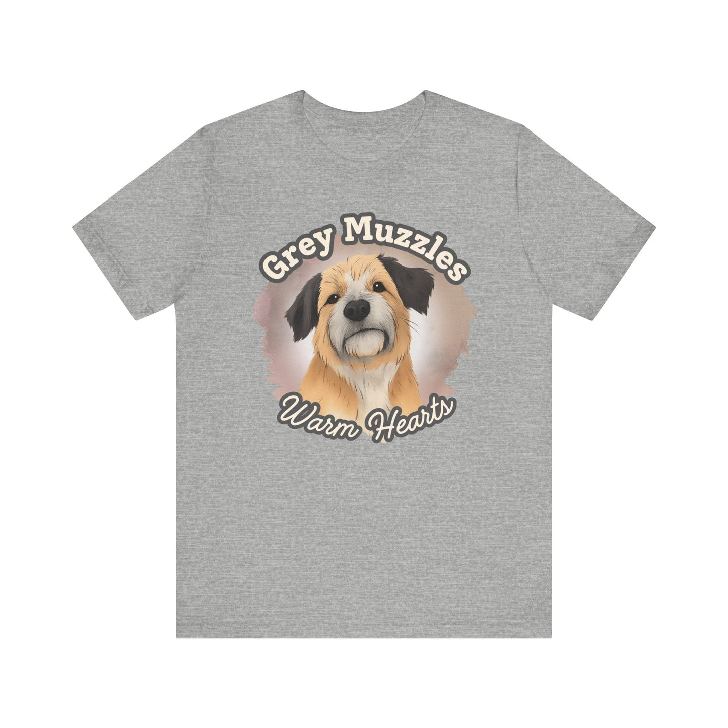 Grey Muzzles Warm Hearts Senior Dog Tee