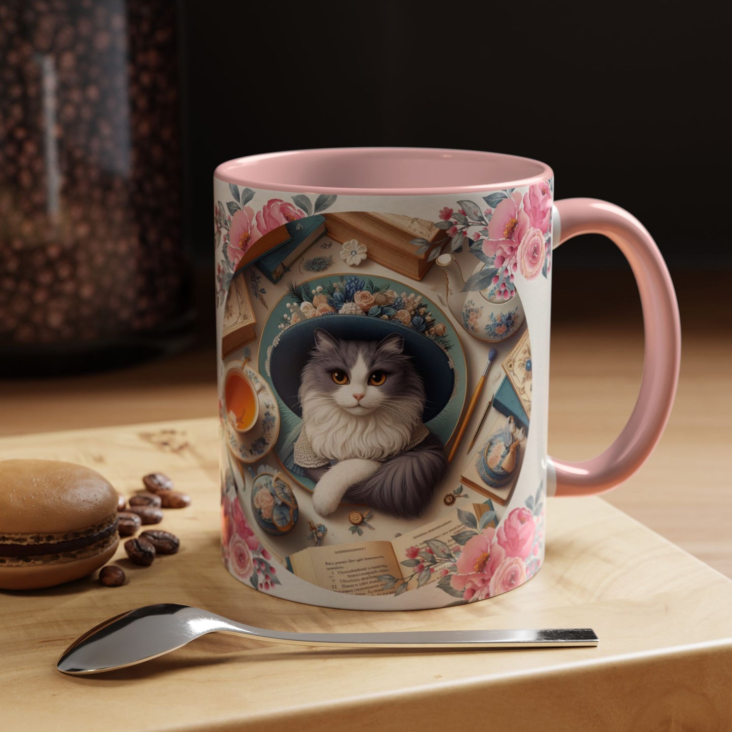 Cat Tea/Coffee Lover Accent Mug, "I will be calm...."