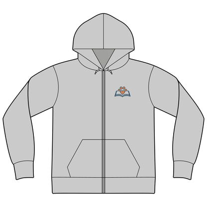 Rescue Pet Full-Zip Hoodie – Novel Paws Dog & Cat Sweatshirt
