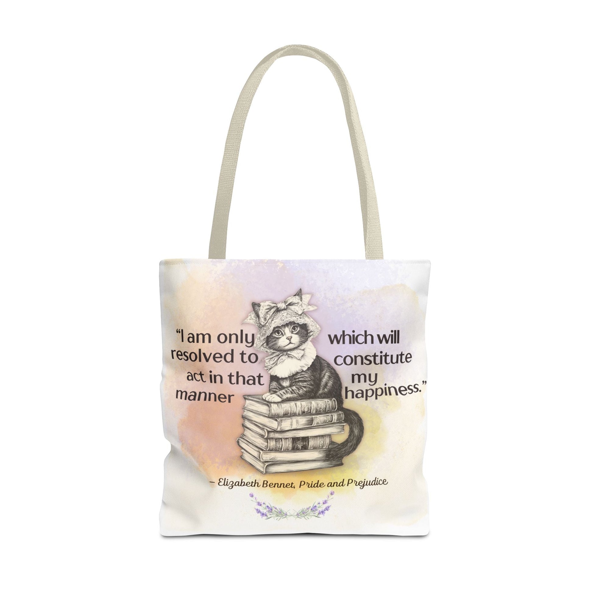 Elizabeth Bennet Cat Tote Bag
