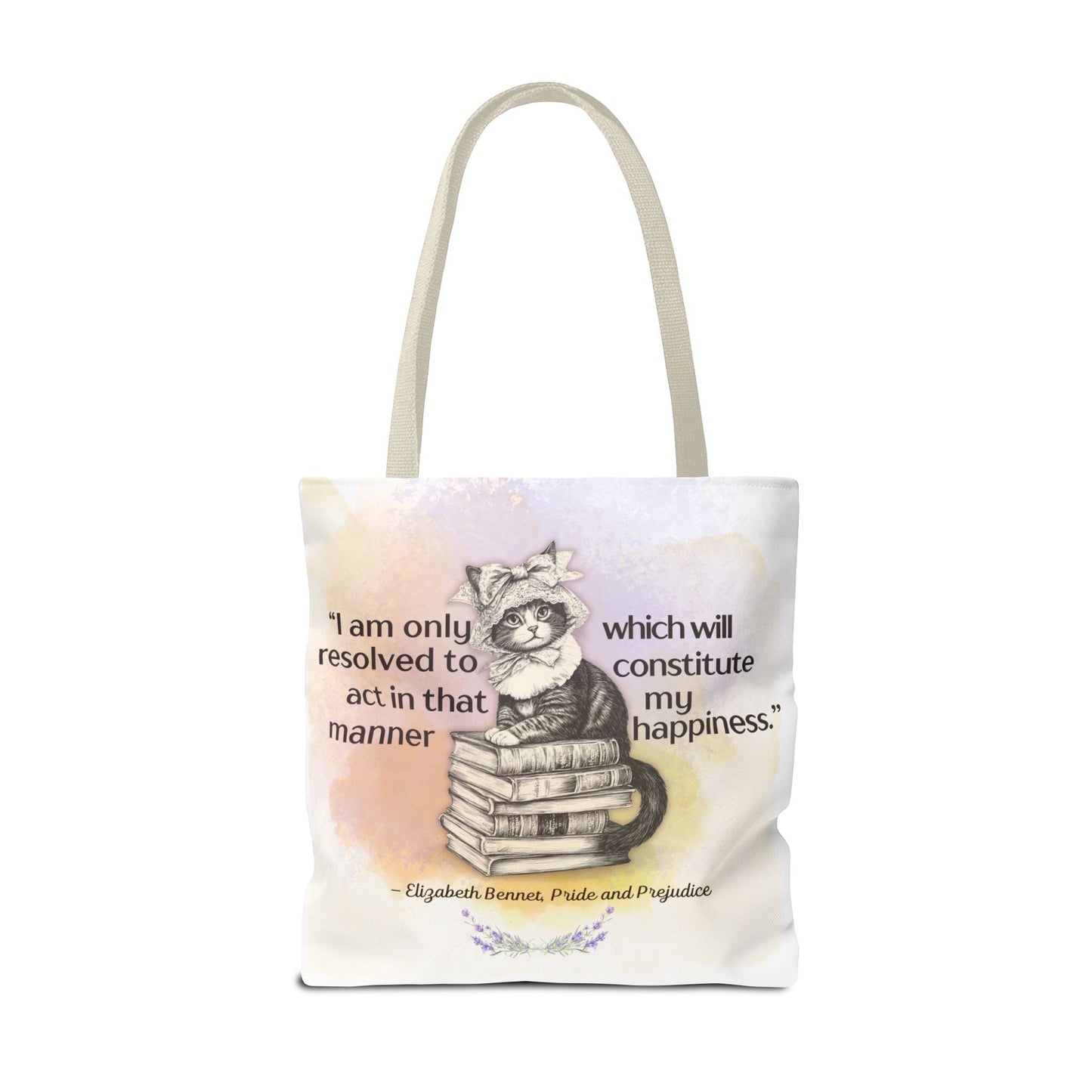 Elizabeth Bennet Cat Tote Bag