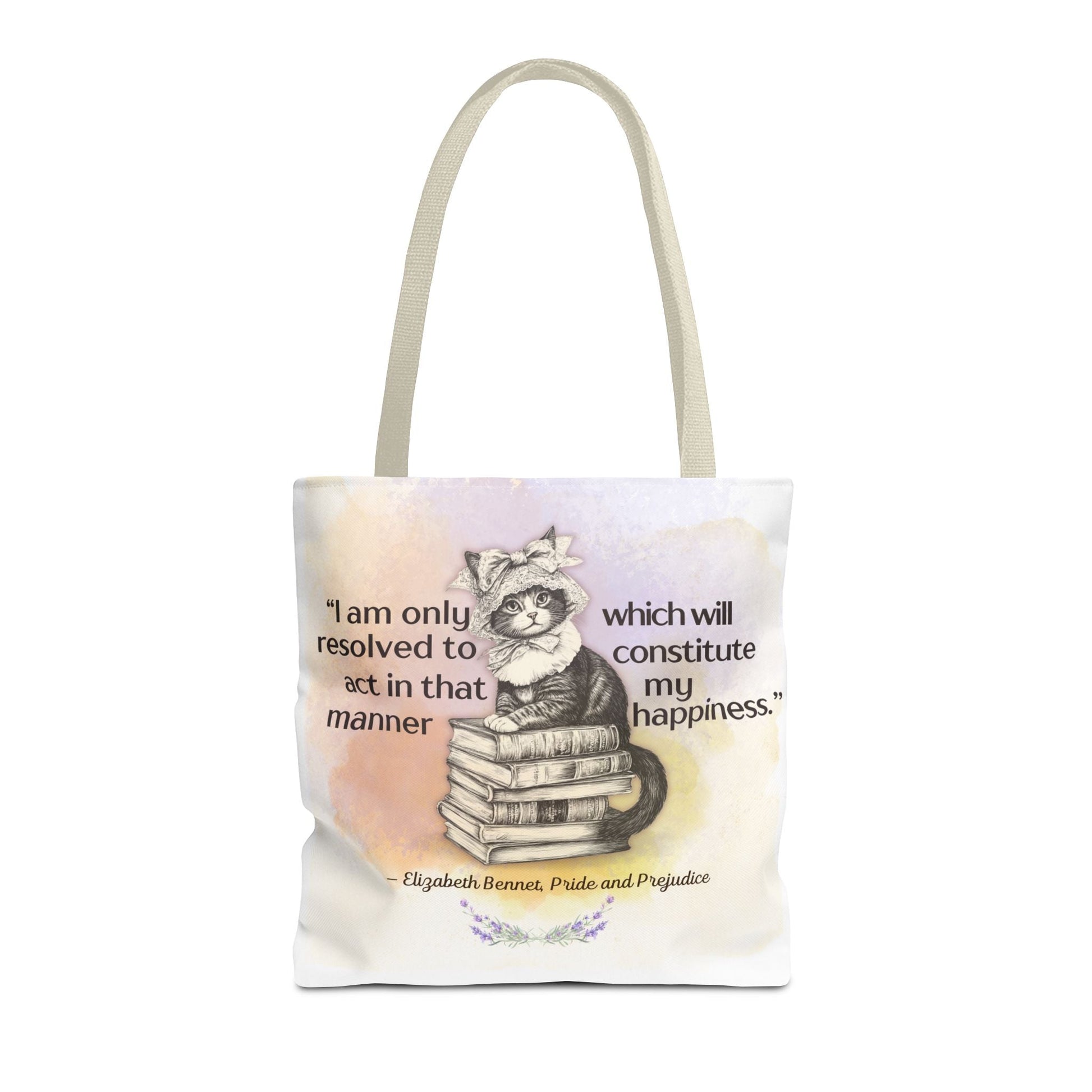 Elizabeth Bennet Cat Tote Bag