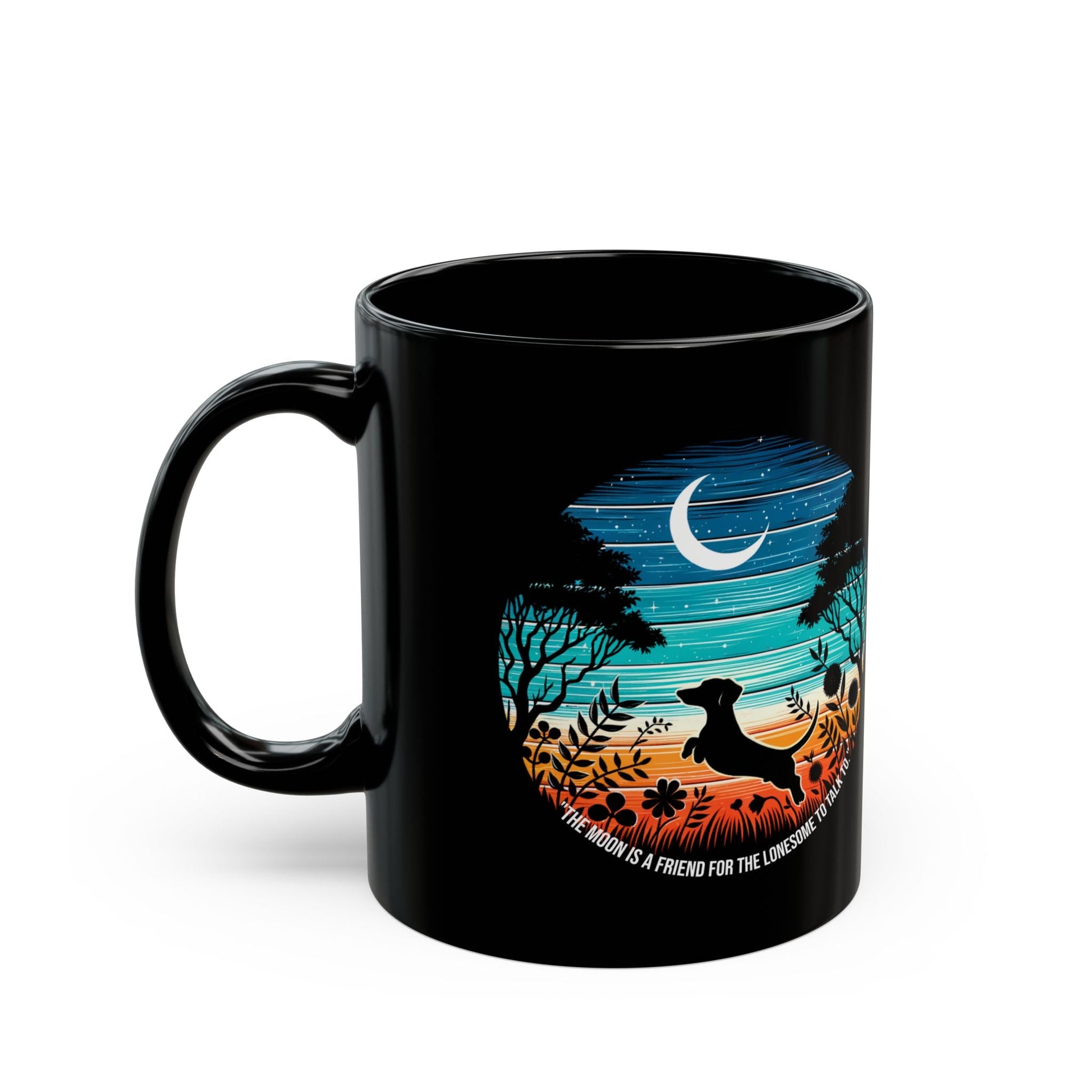 Retro Dachshund Sunset 