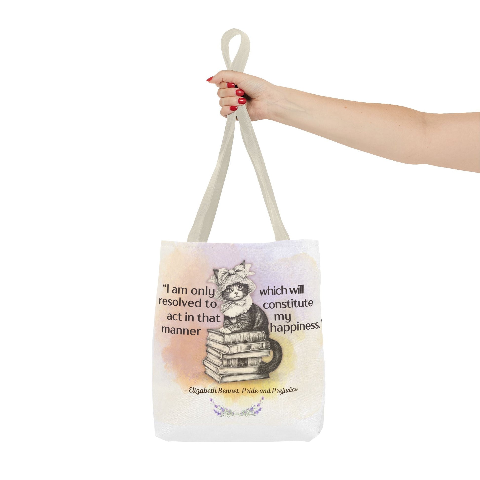 Elizabeth Bennet Cat Tote Bag