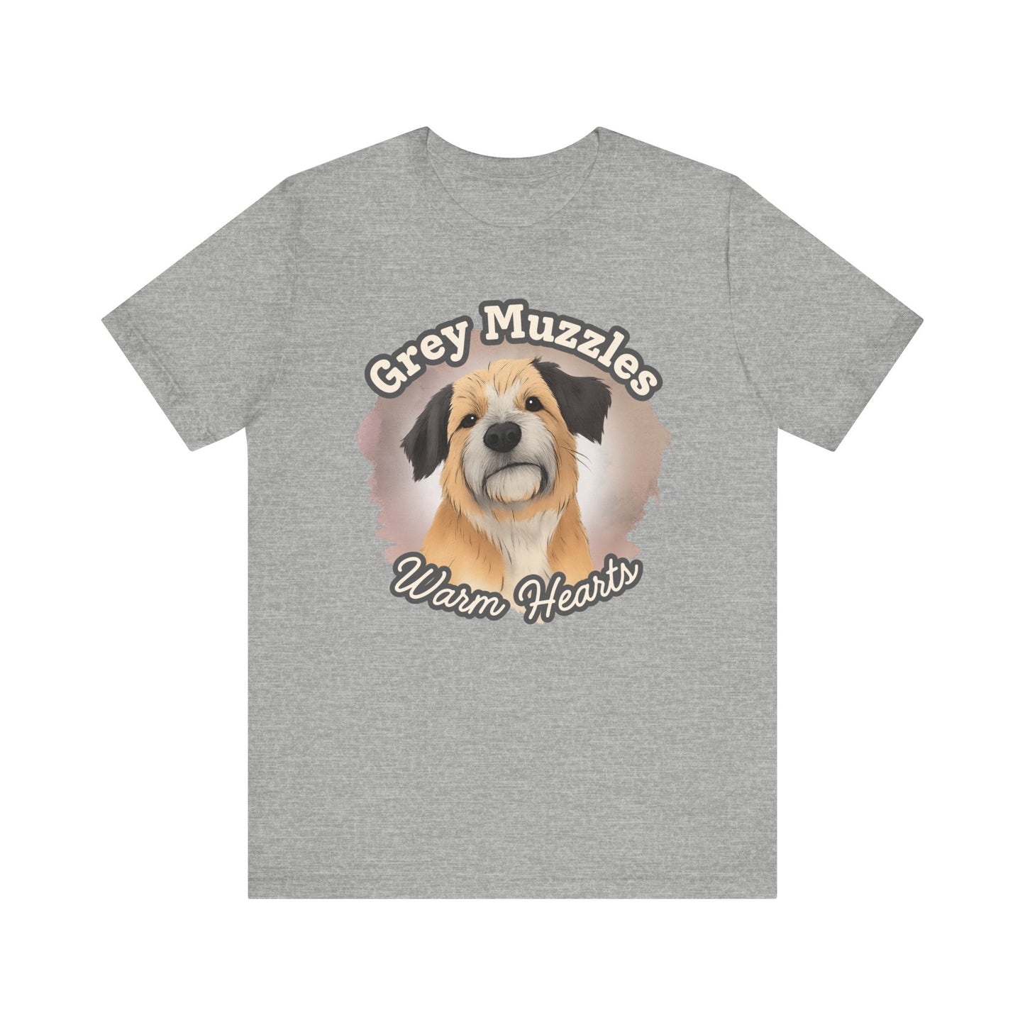 Grey Muzzles Warm Hearts Senior Dog Shirt – Rescue Gift Tee