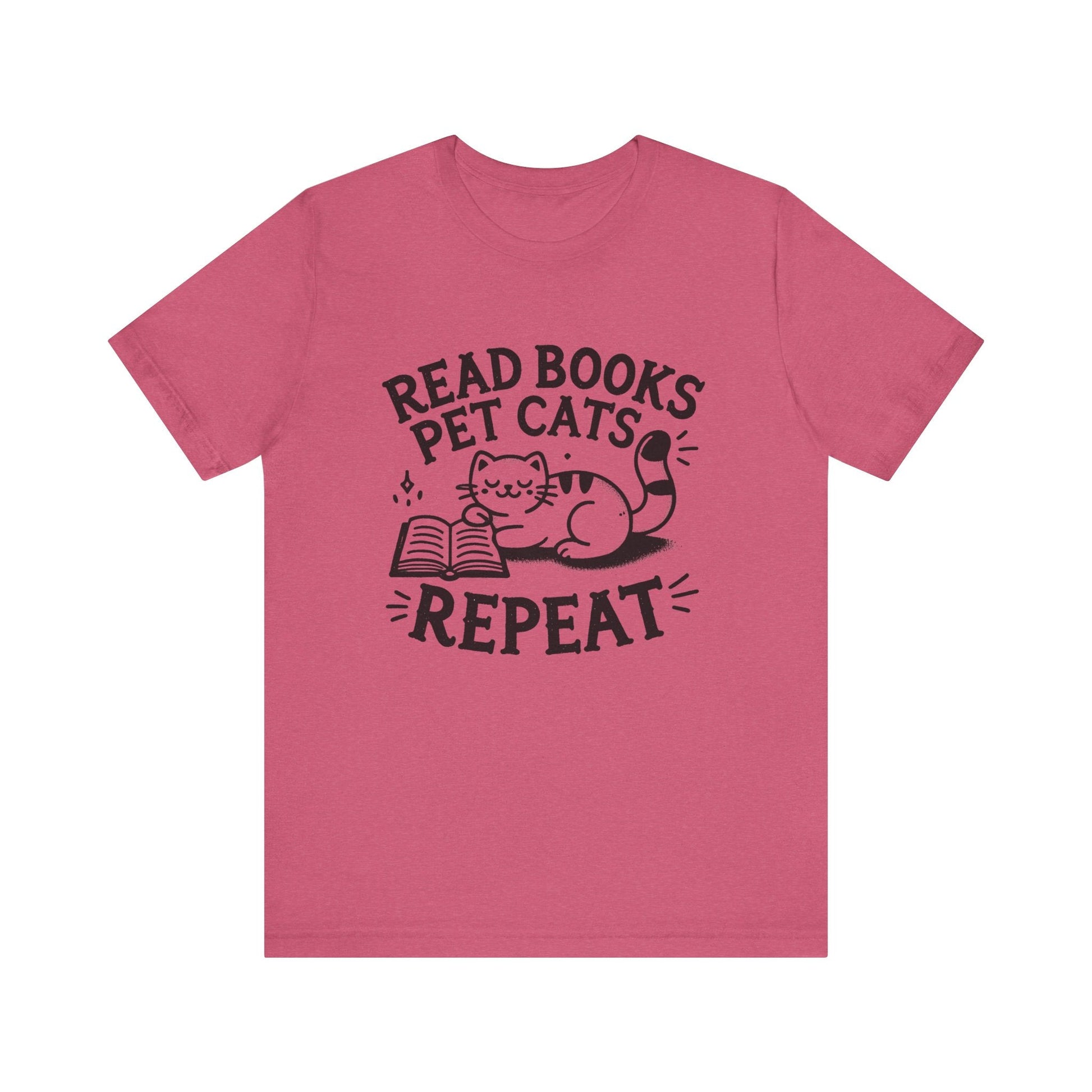 Cat Book Lover Tee