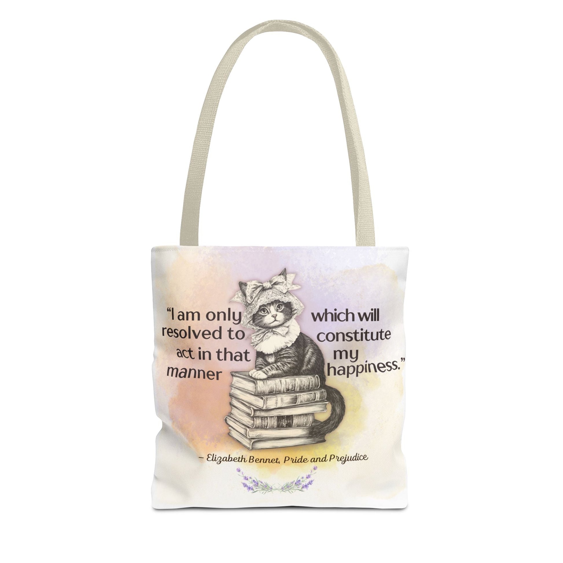 Elizabeth Bennet Cat Tote Bag