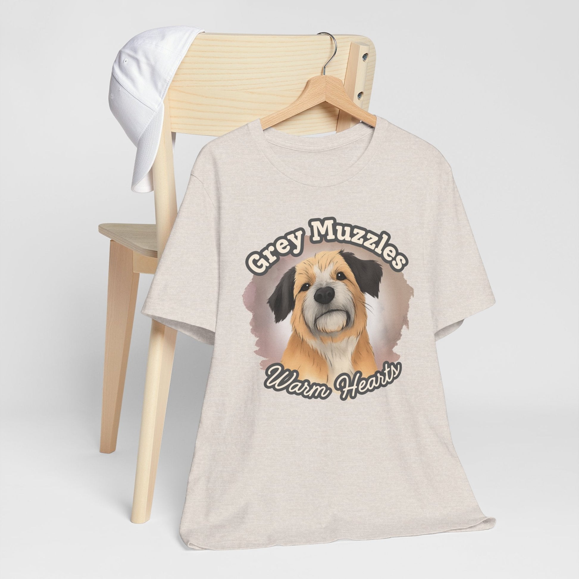 Grey Muzzles Warm Hearts Senior Dog Tee