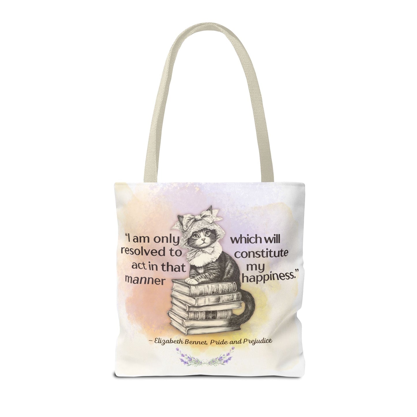 Elizabeth Bennet Cat Tote Bag