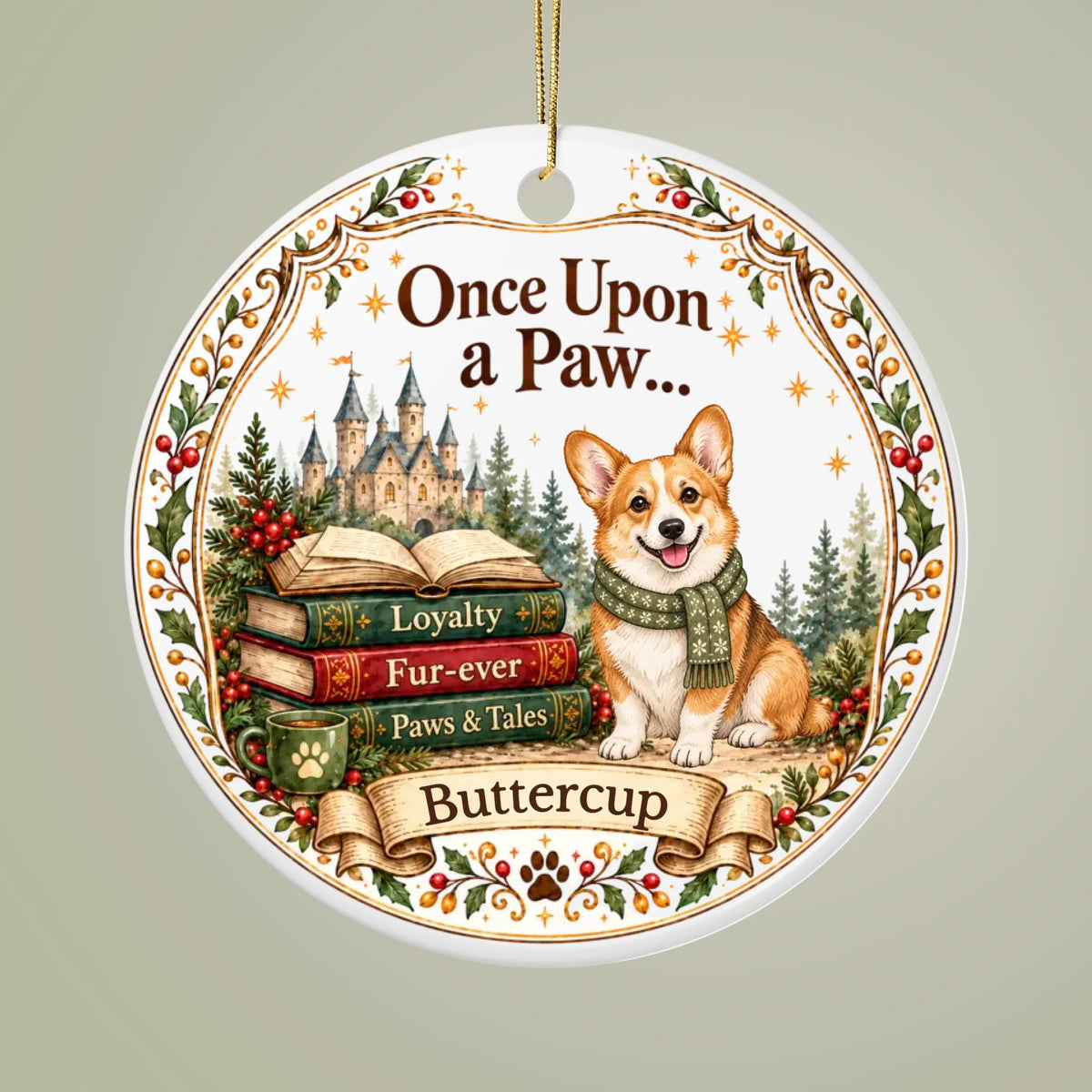 Once Upon a Paw - Personalized Ornament