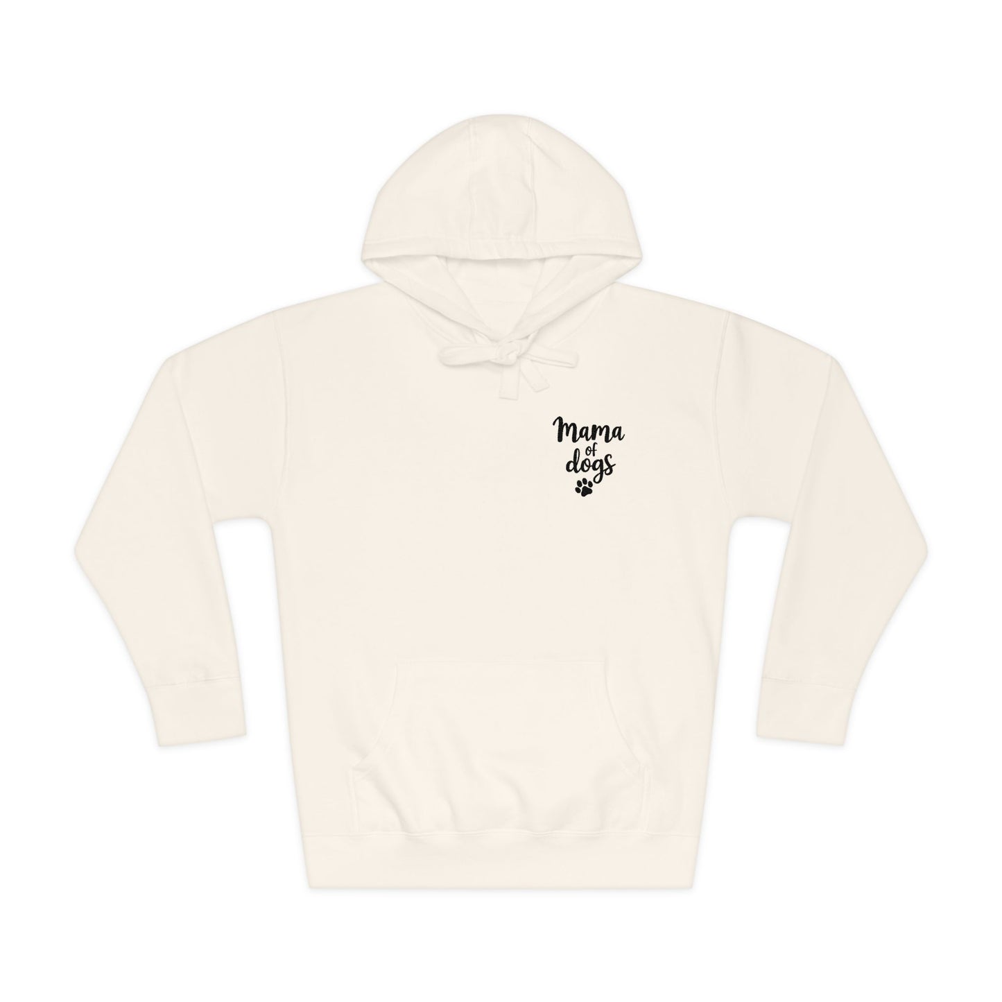 Mama of Dogs Embroidered Hoodie for Dog Moms – Cozy Pullover Sweatshirt