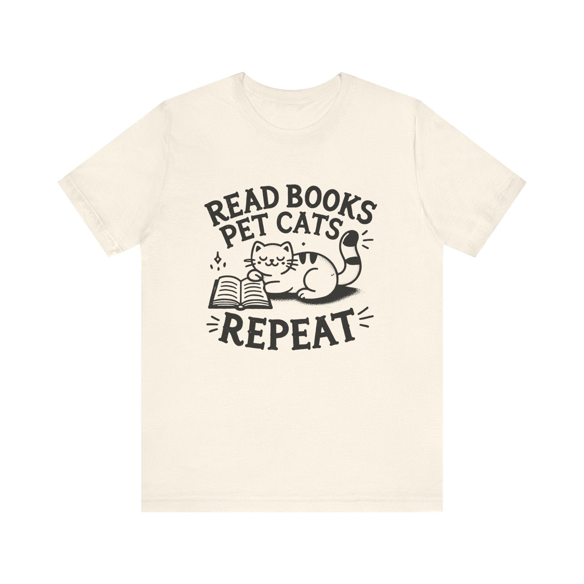 Cat Book Lover Tee