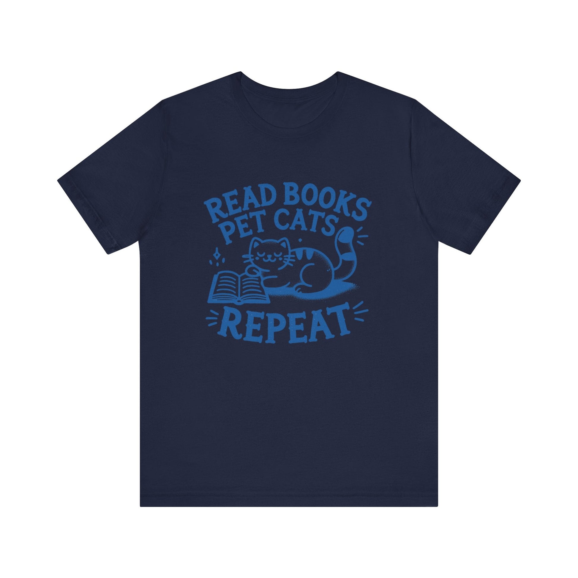 Cat Book Lover Tee