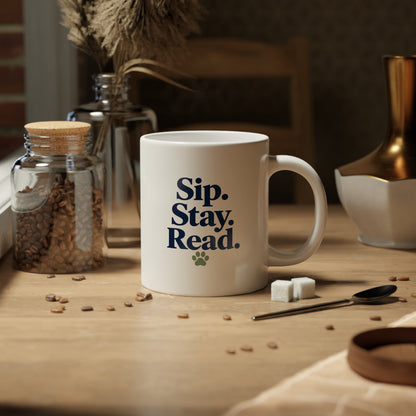 Paws to Read Mug – Sip. Stay. Read. | 20 oz