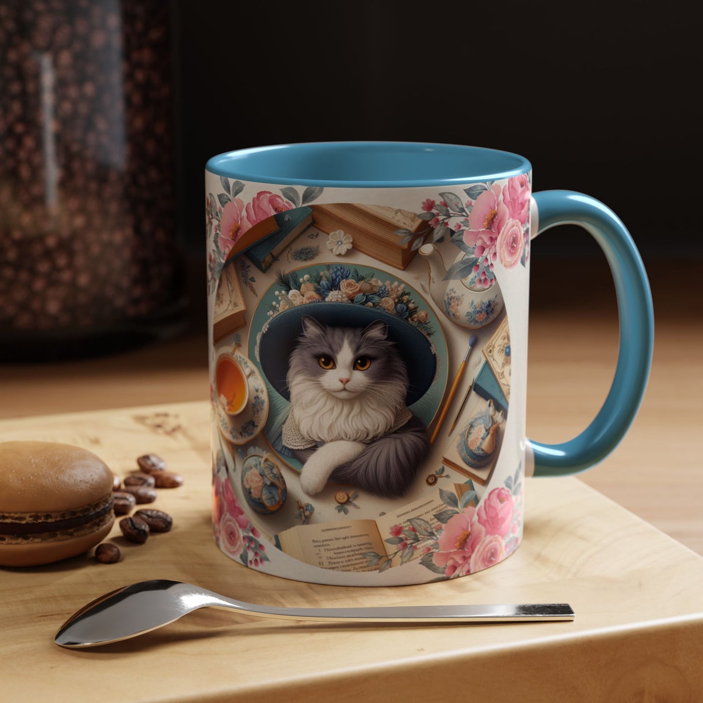 Cat Tea/Coffee Lover Accent Mug, "I will be calm...."