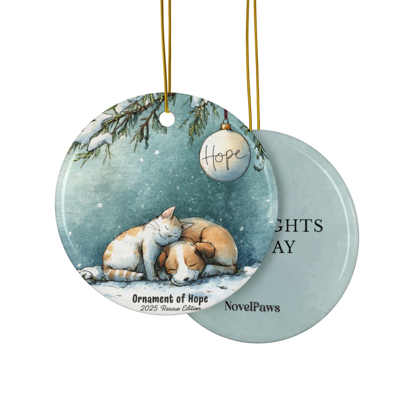 Animal Rescue Holiday Ornament – Hope Lights the Way