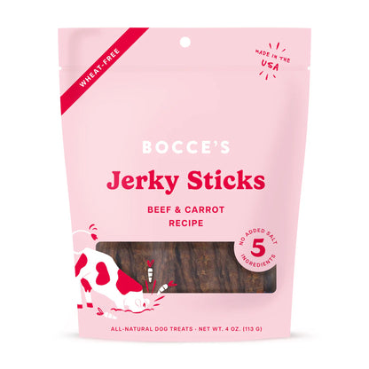 Bocce’s Bakery Beef Grazers Jerky Sticks (4oz) - Novel Paws