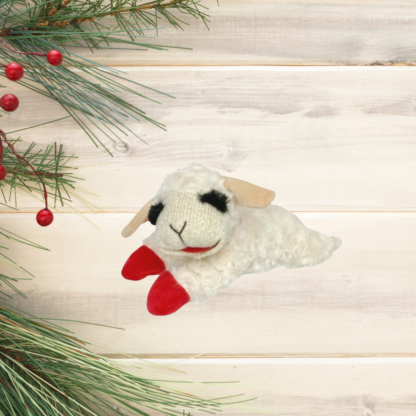 Multipet Lamb Chop Plush Dog Toy – 10"